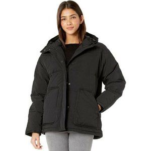 Madewell Holland Quilted Puffer Parka (Black)